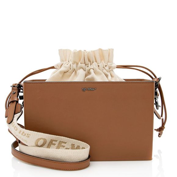 Off-White Handbags - Off-White Leather Boxy Shoulder Bag